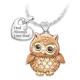 Granddaughter Owl Always Love You Pendant Necklace