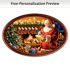 Cherished Christmas Memories Personalized Collector Plate