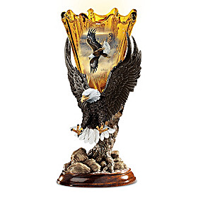 Golden Majesty Eagle Lamp