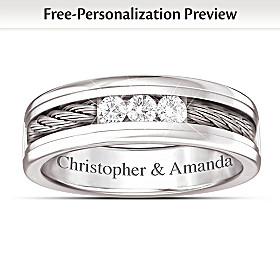 The Strength Of Our Love Personalized Diamond Ring