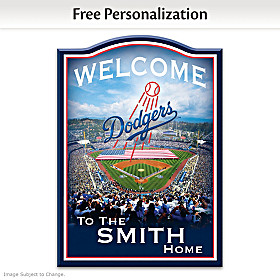 Los Angeles Dodgers Personalized Welcome Sign