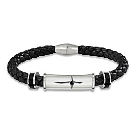 Protection And Strength For My Grandson Men's Bracelet