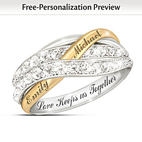 Together In Love Personalized Diamond Ring
