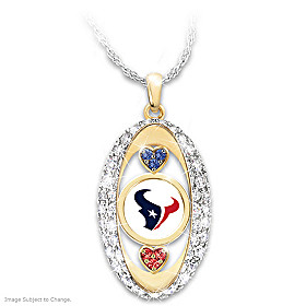 For The Love Of The Game Houston Texans Pendant Necklace