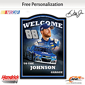 Dale Earnhardt Jr. Personalized Welcome Sign