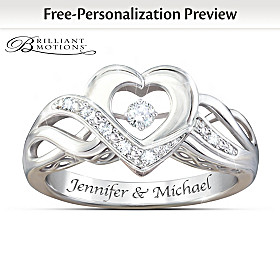 Dance Of Love Personalized Diamond Ring
