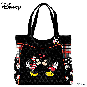 Mickey And Minnie Love Story Tote Bag