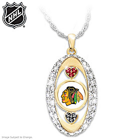 For The Love Of The Game Blackhawks&reg; Pendant Necklace