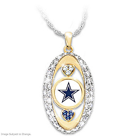 For The Love Of The Game Cowboys Pendant Necklace