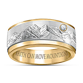 Faith Can Move Mountains Diamond Ring