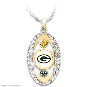 For The Love Of The Game Green Bay Packers Pendant Necklace