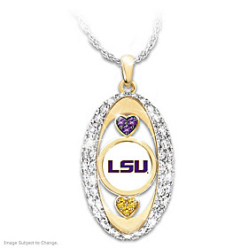 For The Love Of The Game LSU Tigers Pendant Necklace