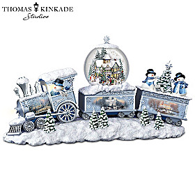 Thomas Kinkade Snowfall Express Snowglobe