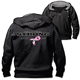 Only The Strong Wear Pink Men's Hoodie