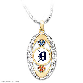 For The Love Of The Game Tigers Pendant Necklace