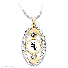 For The Love Of The Game White Sox Pendant Necklace