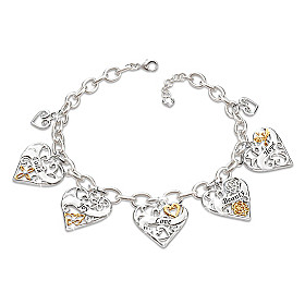 Loving Wishes For My Daughter Charm Bracelet