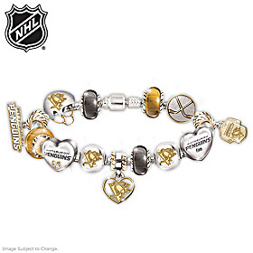 Pittsburgh Penguins&reg; #1 Fan Charm Bracelet