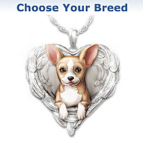 Dogs Are Angels Pendant Necklace