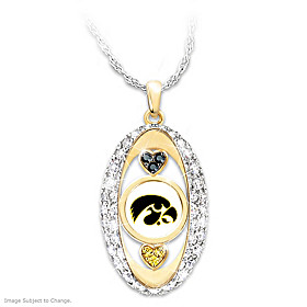 For The Love Of The Game Hawkeyes Pendant Necklace