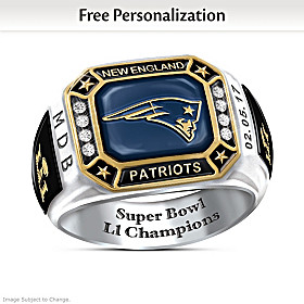 Patriots Pride Personalized Commemorative Ring