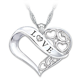 Love Diamond Pendant Necklace