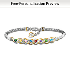 Family Is Forever Personalized Bracelet