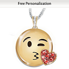 A Message Of Love Personalized Pendant Necklace