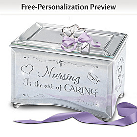 Nursing Is The Art Of Caring Personalized Music Box