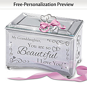 Granddaughter, You Are So Beautiful Personalized Music Box