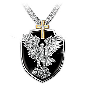 Strength Of St. Michael Pendant Necklace