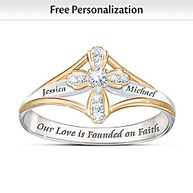Faith In Our Love Personalized Diamond Ring