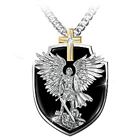 Strength Of St. Michael Pendant Necklace