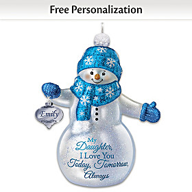 I Love You Today, Tomorrow, Always Personalized Ornament