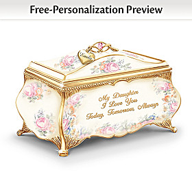 My Daughter, I Love You Personalized Music Box