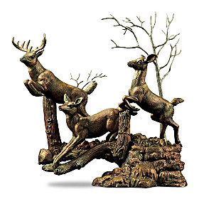 Family In The Forest Sculpture