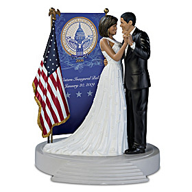 Barack And Michelle Obama Inaugural Ball Tribute Sculpture