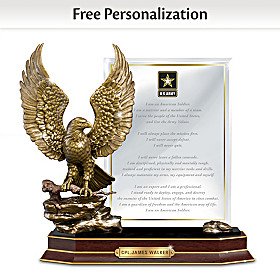 Army Honor Personalized Sculpture