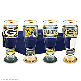 Green Bay Packers Pilsner Glass Set