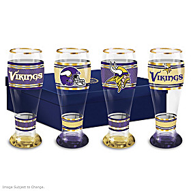 Minnesota Vikings Pilsner Glass Set