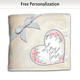 Daughter, You Warm My Heart Personalized Blanket