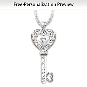 Believe In Yourself Personalized Diamond Pendant Necklace
