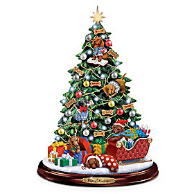Making Spirits Bright Dachshund Christmas Tree