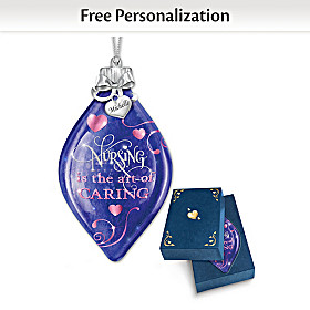 Nursing Is The Art Of Caring Personalized Ornament