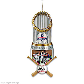 2021 World Series Champions Atlanta Braves Trophy Ornament