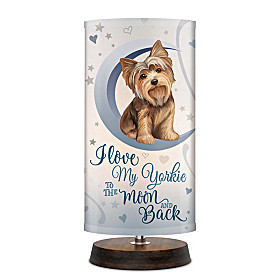 Love My Yorkie To The Moon And Back Lamp