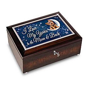 Love My Yorkie To The Moon And Back Heirloom Music Box
