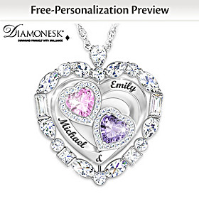 Reflections Of Our Love Personalized Pendant Necklace