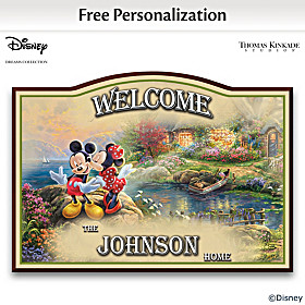 Disney Sweetheart Cove Personalized Welcome Sign