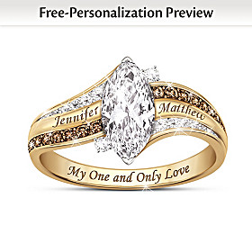 My One And Only Love Personalized Solid 1K Gold Ring